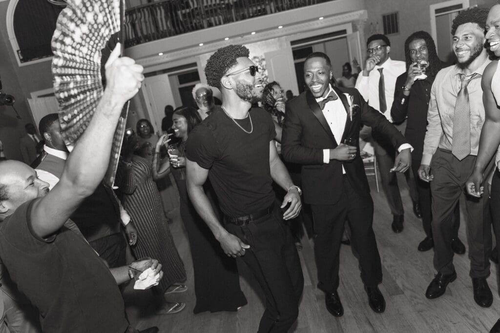 groom dancing at Morais Vineyards & Winery wedding reception