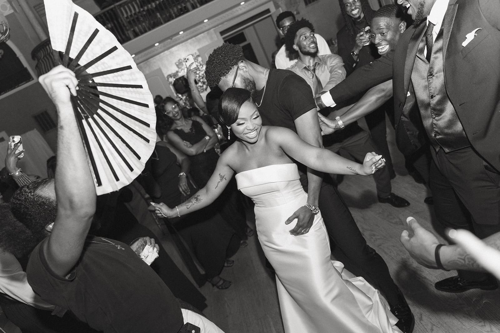 Bride and groom dancing during Morais Vineyards reception