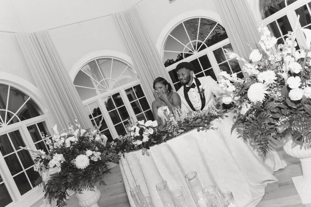 emotional moment in the reception