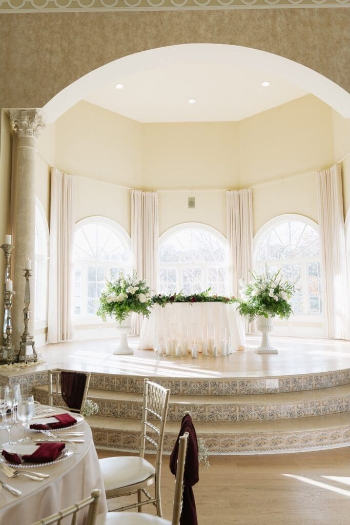 Reception wedding details