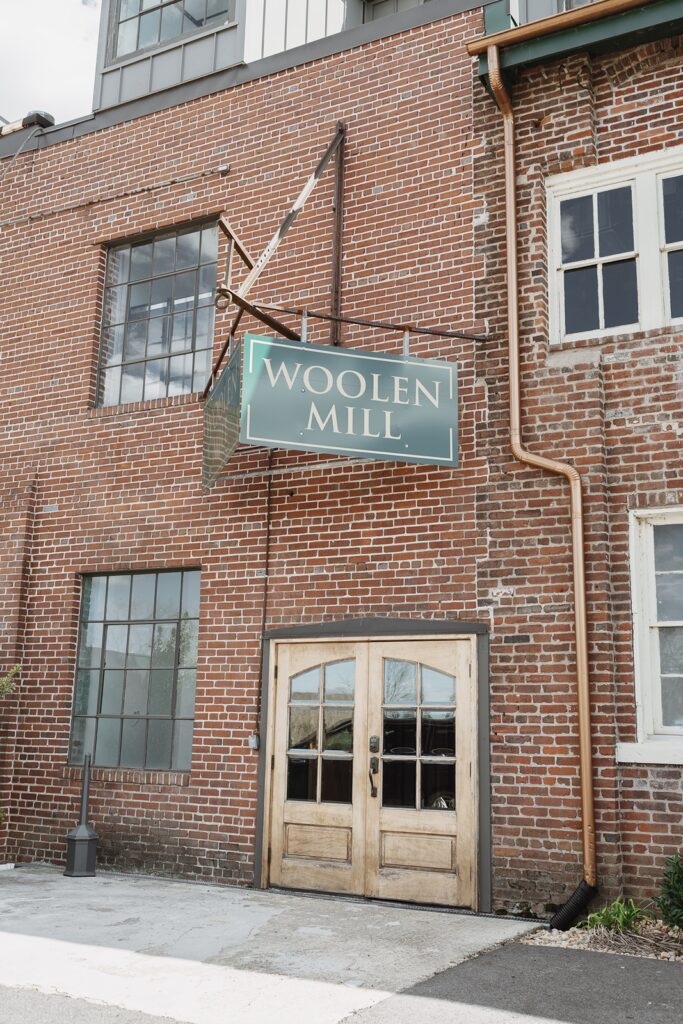 The Woolen Mill Fedrericksburg, VA wedding venue.